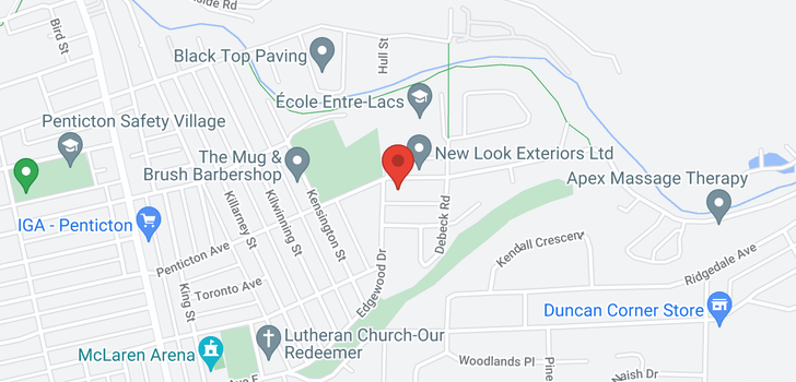 map of 1108 PENTICTON AVE